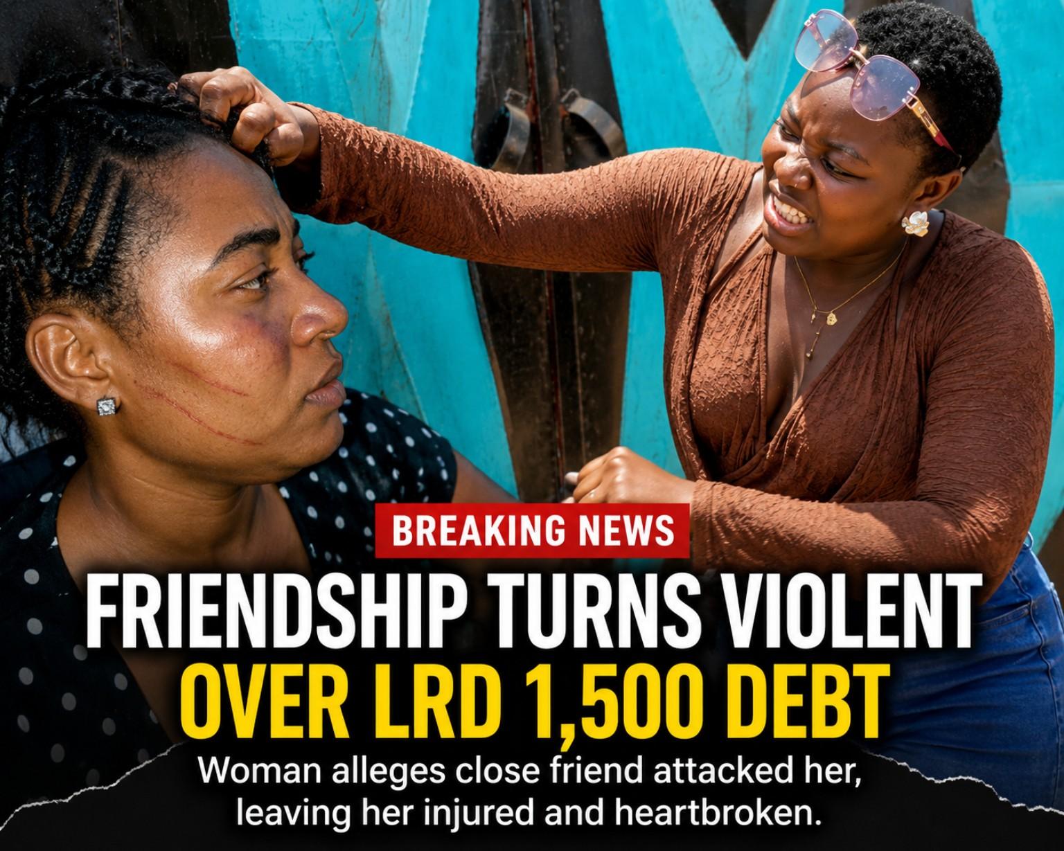 Woman injured after alleged violent altercation with close friend over LRD 1500 debt dispute in Monrovia Liberia