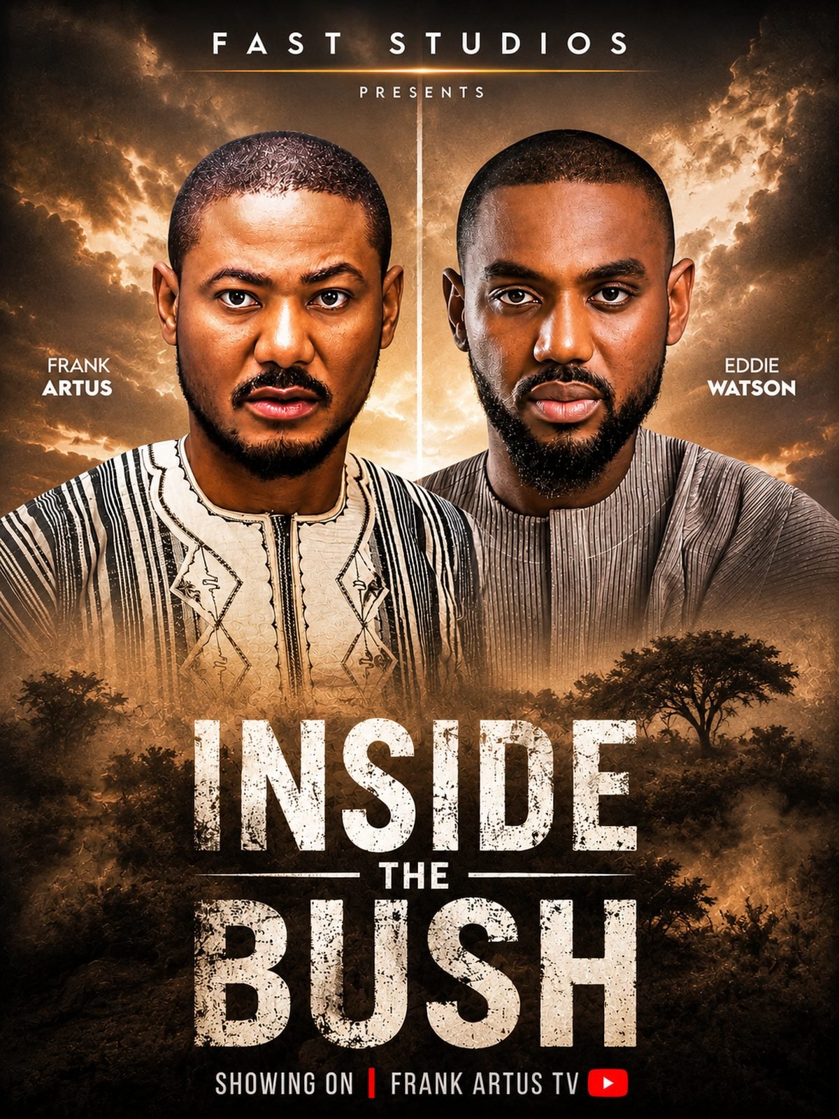 Frank Artus and Eddie Watson in Inside the Bush, a Fast Studios film showing on Frank Artus TV