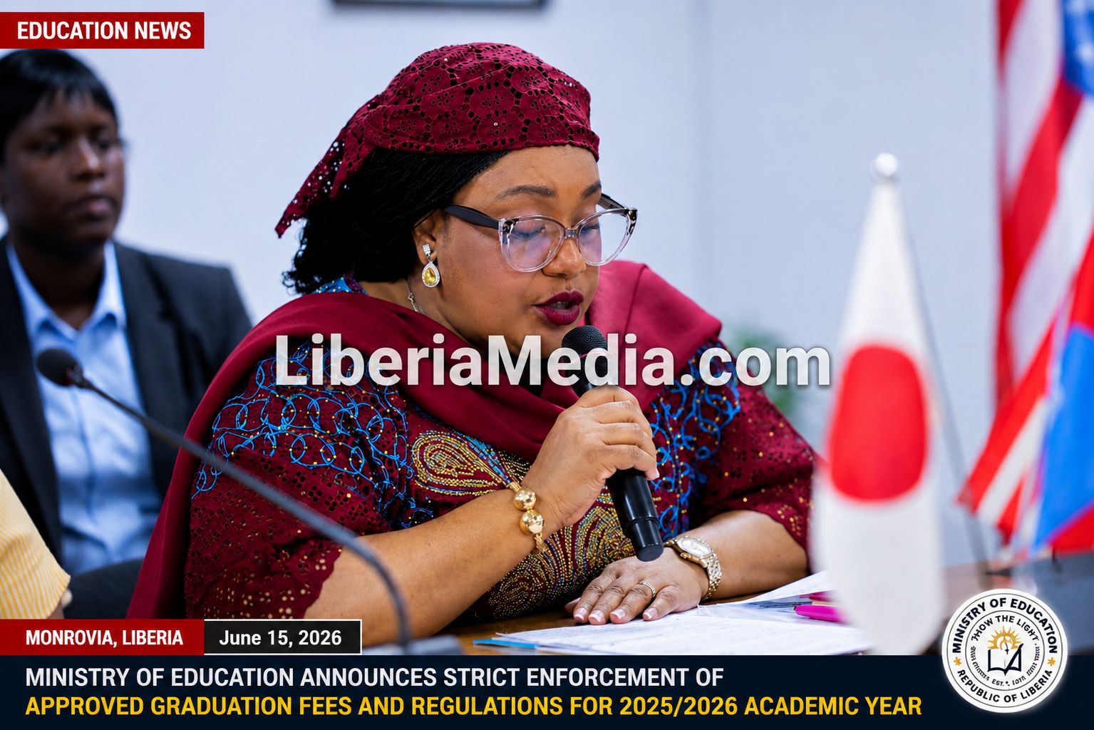 Minister of Education announces strict graduation fees regulations for Liberia schools during 2025/2026 academic year.