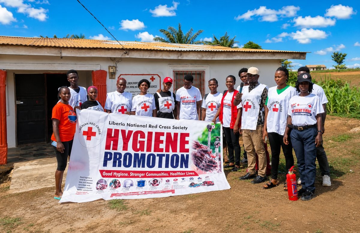 Fire Prevention Awareness Campaign in Sanniquellie Liberia National Red Cross Society volunteers conduct a Fire Prevention Awareness Campaign in Sanniquellie, Nimba County.